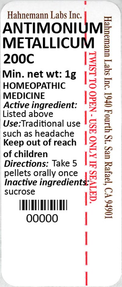 Antimonium Metallicum 200C 1g - Antimonium Metallicum 200C 1g 